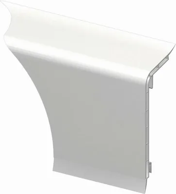 Produktbild von HZ SLF Plus Sockelleiste (mit zusätzlicher Dichtlippe zum Boden) 2m weiß 52680 Heizungsrohrverkleidung Heizungsrohre Rohre