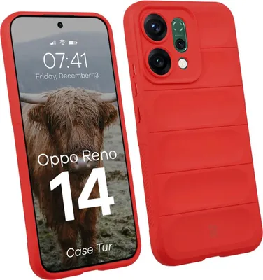 Produktbild von Robuste Handyhülle für Oppo Reno 14, Bizon Case Tur, Rot