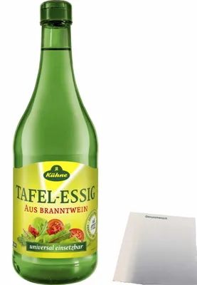 Produktbild von Kühne Tafelessig aus Branntwein (750ml Flasche) + usy Block