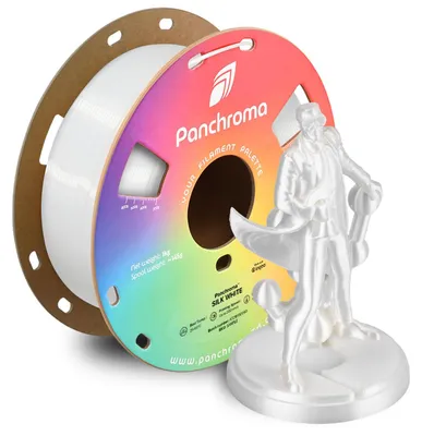 Zdjęcie produktu dla Polymaker Panchroma™ PLA Silk, kolor biały, średnica 1,75 mm, waga 1 kg