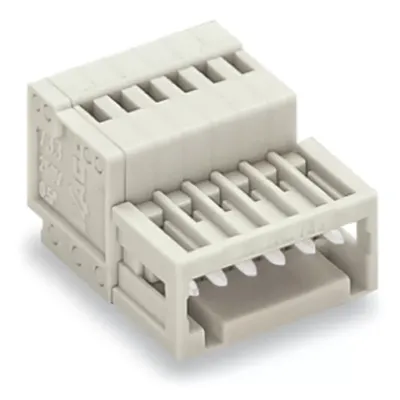 Produktbild von WAGO 1-Leiter-Stiftleiste;CAGE CLAMP®;0,5 mm²;lichtgrau 733-206
