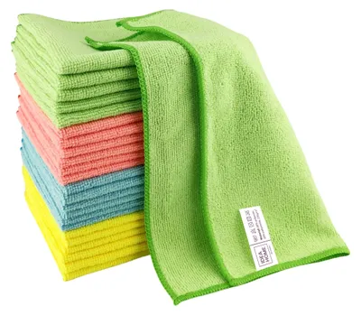 Zdjęcie produktu dla IDEA HOME - 24 sztuki ściereczek z mikrofibry, idealnych do czyszczenia, usuwania kurzu i sprzątania