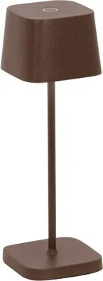 Immagine prodotto di Zafferano Ofelia Pro Micro Lampada a led da tavolo Corten ricaricabile e dimmerabile