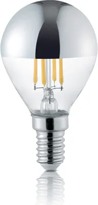 Immagine prodotto di Lampadina LED con attacco E14, 4W, 420lm in bianco caldo, vetro trasparente colorato