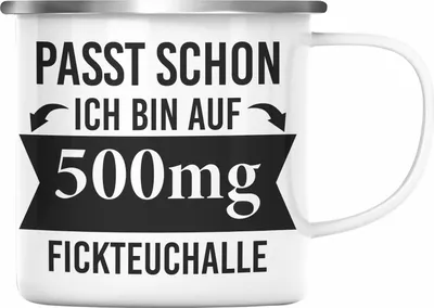 Produktbild von Trendation - Lustiger Spruch Emaille Tasse Büro Kollege Kollegin Geschenk KaffeEmaille Tasse Sprüche Geschenkidee Arbeitskollege (Silber)