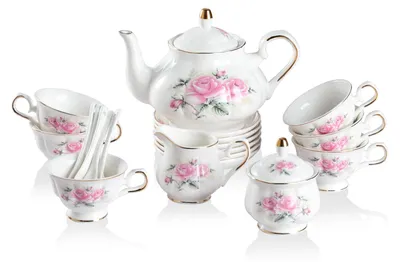 Obrázek produktu pro Vintage porcelánová čajová souprava pro 6 osob