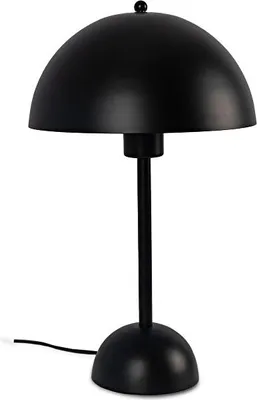 Productafbeelding van Tafel lamp, metaal, paddenstoelvorm, zwart – Modern design combineert met functionaliteit