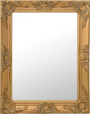 Image de Miroir mural style baroque 50x60 cm Doré