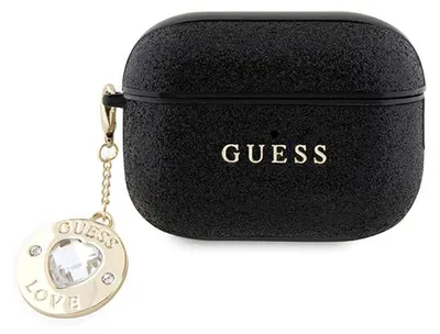 Immagine prodotto di Guess Guap2Pgehcdk Airpods Pro 2 (2022/2023) Cover Czarny/Nero Cuore Glitterato Fisso Fascino Diamante