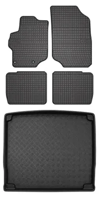 Immagine prodotto di Tappetini gomma SolidPRO + bagagliaio per Peugeot 407 2004-2011 5 pezzi