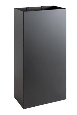 Produktbild von NEUSTEIN Schirmständer mit modernem Design aus Metall für Heim und Büro, Design-Ständer, 2 Haken, 2x Wasserauffangschale, 25x15x50cm, schwarz