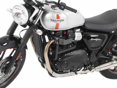 Produktbild von Hepco Becker Triumph Bonneville Bobber 2017 Rohrförmiger Motorschutz Schwarz  Schwarz One Size
