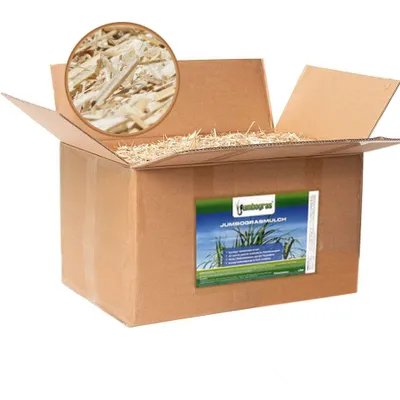 Immagine prodotto di Jumbogras® alternativa alla corteccia di Miscanthus 5 x 170 litri in una scatola