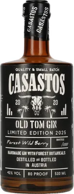 Image de CASASTOS Old Tom Gin Forest Wild Berry Limited Edition 2025 40% Vol. 0,5l