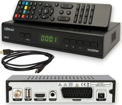Produktbild von COMAG HD 45 digitaler HD SAT Receiver (HDTV, DVB-S2, HDMI, 1080p, SCART, USB Mediaplayer, Full HD, Astra vorinstalliert) - schwarz