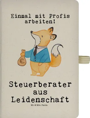 Produktbild von Mr. & Mrs. Panda Tagebuch Steuerberater Leidenschaft - Transparent - Geschenk, notizbuch, Skizzenbuch, Reisetagebuch, Journal, Adressbuch