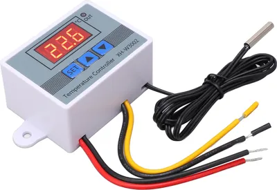 Image de Contrôleur de température numérique Thermostat de chauffage et de refroidissement avec sonde étanche 10A 12V 120W