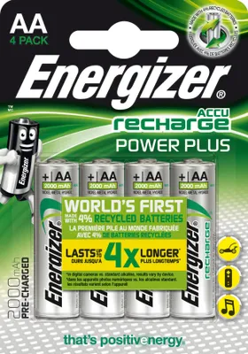 Immagine prodotto di Batteria ENERGIZER AA/LR6 ricaricabile Ni-Mh 2000mAh confezione da 4