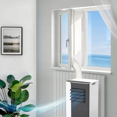 Obrázek produktu pro Těsnění do oken pro mobilní klimatizace 400cm AC-Lock 400 (1 hadice) okenní izolace sklopná a střešní okna bez vrtání