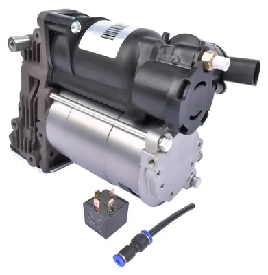 Immagine prodotto di Compressore per sospensioni pneumatiche - Pompa per sistema di sospensioni pneumatiche - Per sistemi di sospensioni pneumatiche di veicoli - Ricambio - Codici OEM: 6393200204, 6393200404, A6393200204, A6393200404