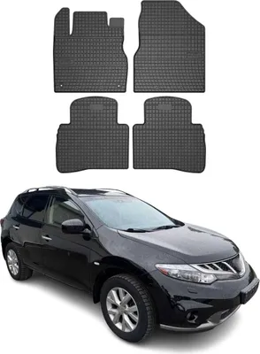 Image de Tapis de Sol pour Nissan Murano 2008-2014 Caoutchouc Noir
