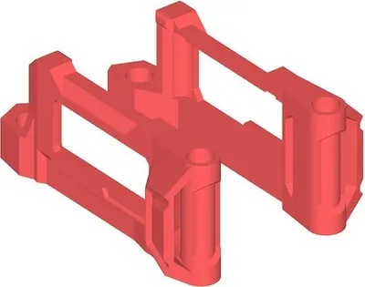 Produktbild von GEPRC Mark5 O3 Air Unit Halterung 3D Druck TPU Rot
