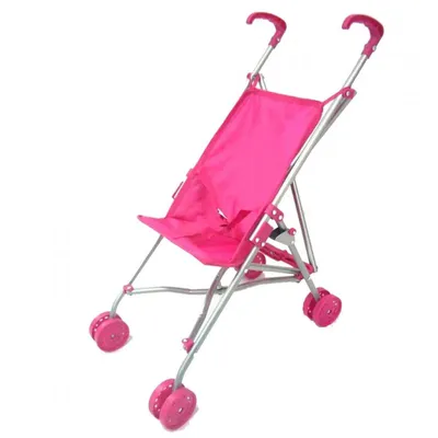 Image de Speelgoed Poussette de poupée pour enfants Rose Poupée Buggy Poussette pliable