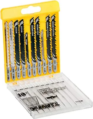 Produktbild von HCS Stichsägeblatt-Satz DT2290, 10-teilig (gelb, für Holz)