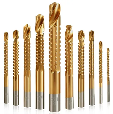Produktbild von Sägenbohrer Set, titaniumbeschichtet, 3-13 mm, 10 Stück, für Holzbohrungen