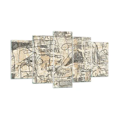 Produktbild von Bilder auf glas - 5 Teile - Graffiti Kritzeleien Zeichnen - 160x85cm - Glasbilder - Wandbilder - Bilder - Wanddekoration aus Glas - Glas Bilder - Wandbild auf Glas - GEA160x85-5047