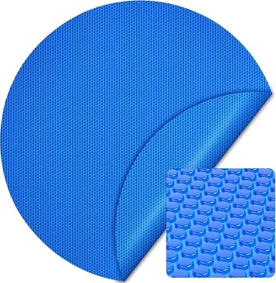 Produktbild von Pool Solarfolie ? 5 m, blau, Poolheizung aus 140 µ starkem PE Film, Poolabdeckung Poolplane Solarplane rund