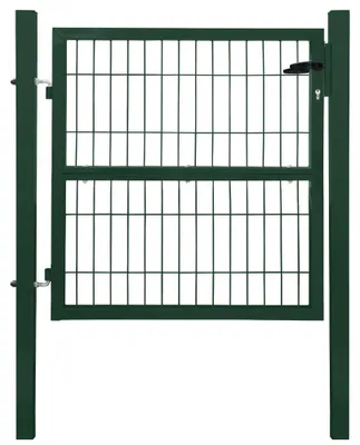 Produktbild von Gartentor Gartentür Zauntür Zauntor Gartenpforte Quadratrohr Anthrazit Grün mit Schloss V2Aox, Farbe / Türhöhe:Grün / 100 cm