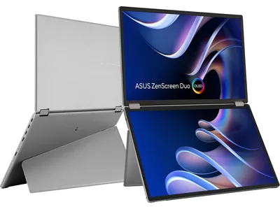 Image de ASUS ZenScreen Duo OLED MQ149CD - Dual-OLED-Monitor - 35.6 cm (14") (90LM0AKV-B01N70)