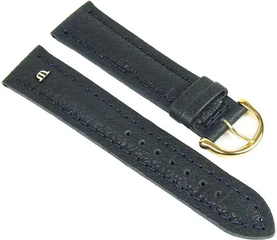 Produktbild von Maurice Lacroix Ersatzband Uhrarmband Leder Tiago dunkelblau 21723G, Stegbreite:20mm