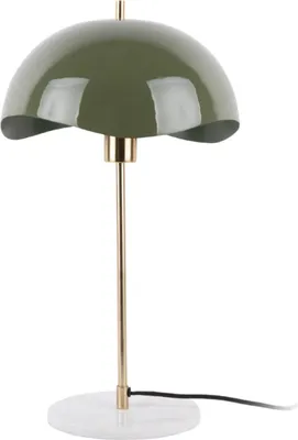 Produktbild von Leitmotiv - Tischleuchte Waved Dome - Grün - 30x30x56cm Tischlampe - Nachttischlampe, Wohnzimmer, Schlafzimmer