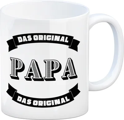 Produktbild von Papa Kaffeebecher mit Spruch Papa Das Original