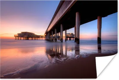 Produktbild von MuchoWow® Poster Meer - Brücke - Niederlande 30x20 cm - Plakate - Print