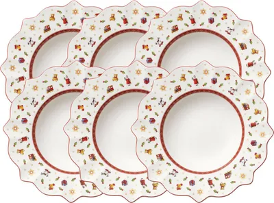 Produktbild von Villeroy & Boch Toy's Delight Suppenteller weiss 26 cm Set6