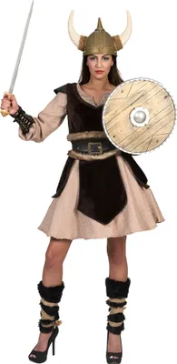 Produktbild von Wikinger Kostüm Damen Viking Damen-Kostüm Größe: 40-42
