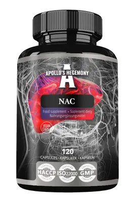 Produktbild von NAC 500 mg - N-Acetyl L-Cystein - 120 Vegane Kapseln - 480 Portionen