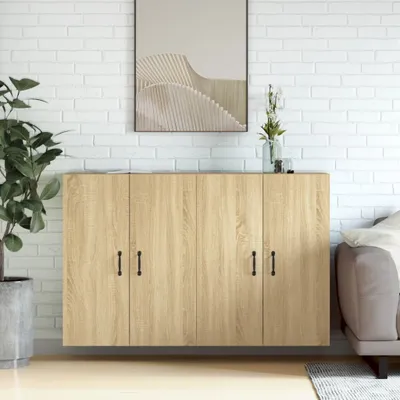 Produktbild von The Living Store Wandschränke 2 Stk. Sonoma-Eiche Holzwerkstoff