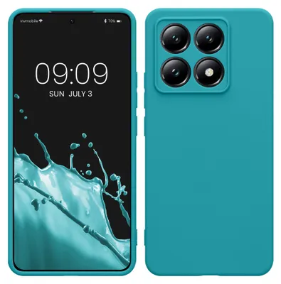 Produktbild von kwmobile Handyhülle für Xiaomi 14T Hülle - weiches Handy Silikon Case - Schutzhülle Cover - Petrol matt