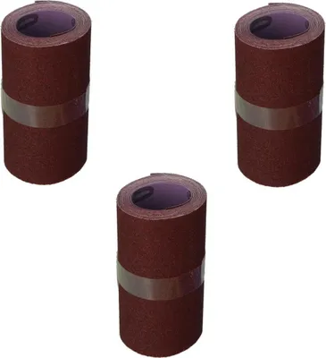 Produktbild von 3 x Schleifpapier Rolle 2,5 m x 12 cm breit Schmirgelpapier Sandpapier P100