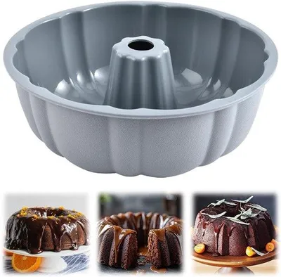 Productafbeelding van Siliconen taartvorm, 25 cm, geschikt voor grote taarten, ideaal voor feestelijke gelegenheden en desserts