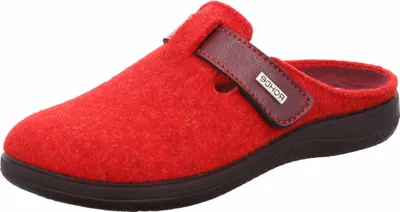 Produktbild von Rohde Damen Pantoffel Hausschuh Wechselfußbett Softfilz Bari 6549, Größe:41 EU, Farbe:Rot