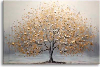 Produktbild von Leinwandbild für das Wohnzimmer, Wanddekoration für das Schlafzimmer, 3D Baum 80x120