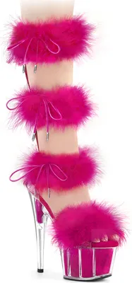Produktbild von ADORE-728F Damen Sandale von Pleaser, Transparent Pink , EU 39, US 9