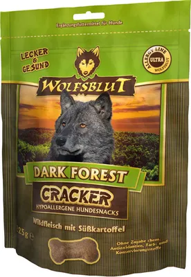 Produktbild von Wolfsblut Hunde Snack Cracker Dark Forest Wild 225 g