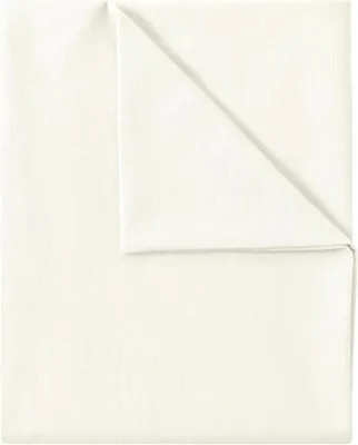 Produktbild von Bettlaken Betttuch 100% Baumwolle ohne Gummizug, 180x275 cm, Naturweiß