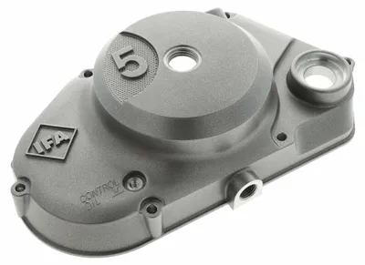Produktbild von Kuppungsdeckel 5-Gang ohne DZM, Alu Silber lackiert - Simson KR51/2, S51, S53, S70, S83, SR50, SR80, MS50